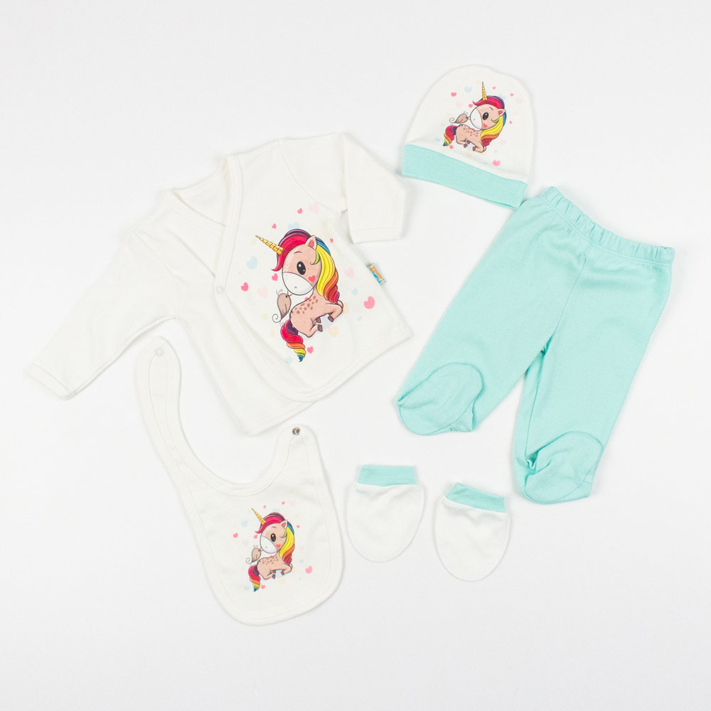 

Костюм яслі на дівчинку AHISKA baby 56 м'ятний (Єдиноріг)
