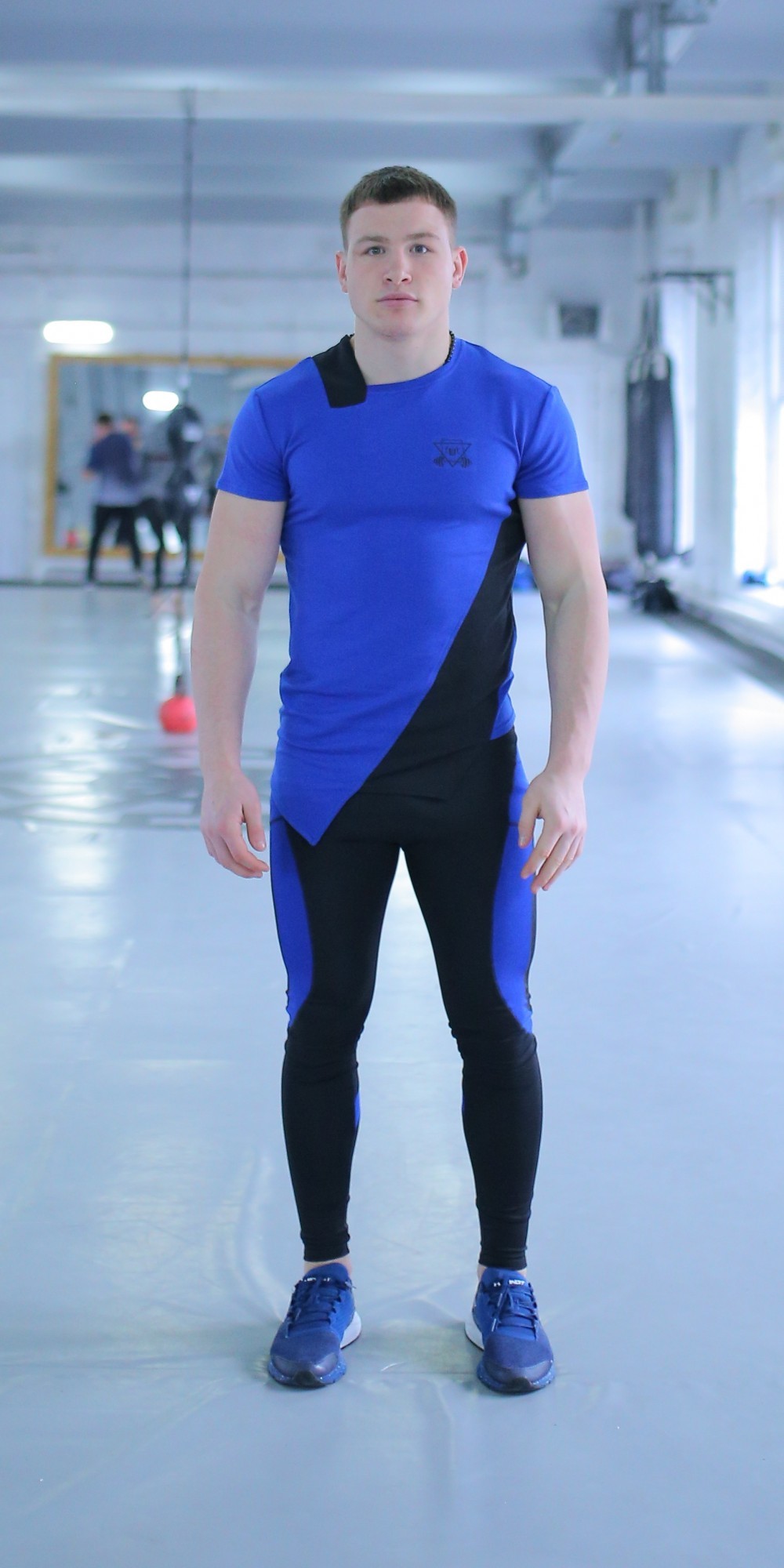 

Мужская спортивная футболка Grade b-blue FitU M Синий 000150881