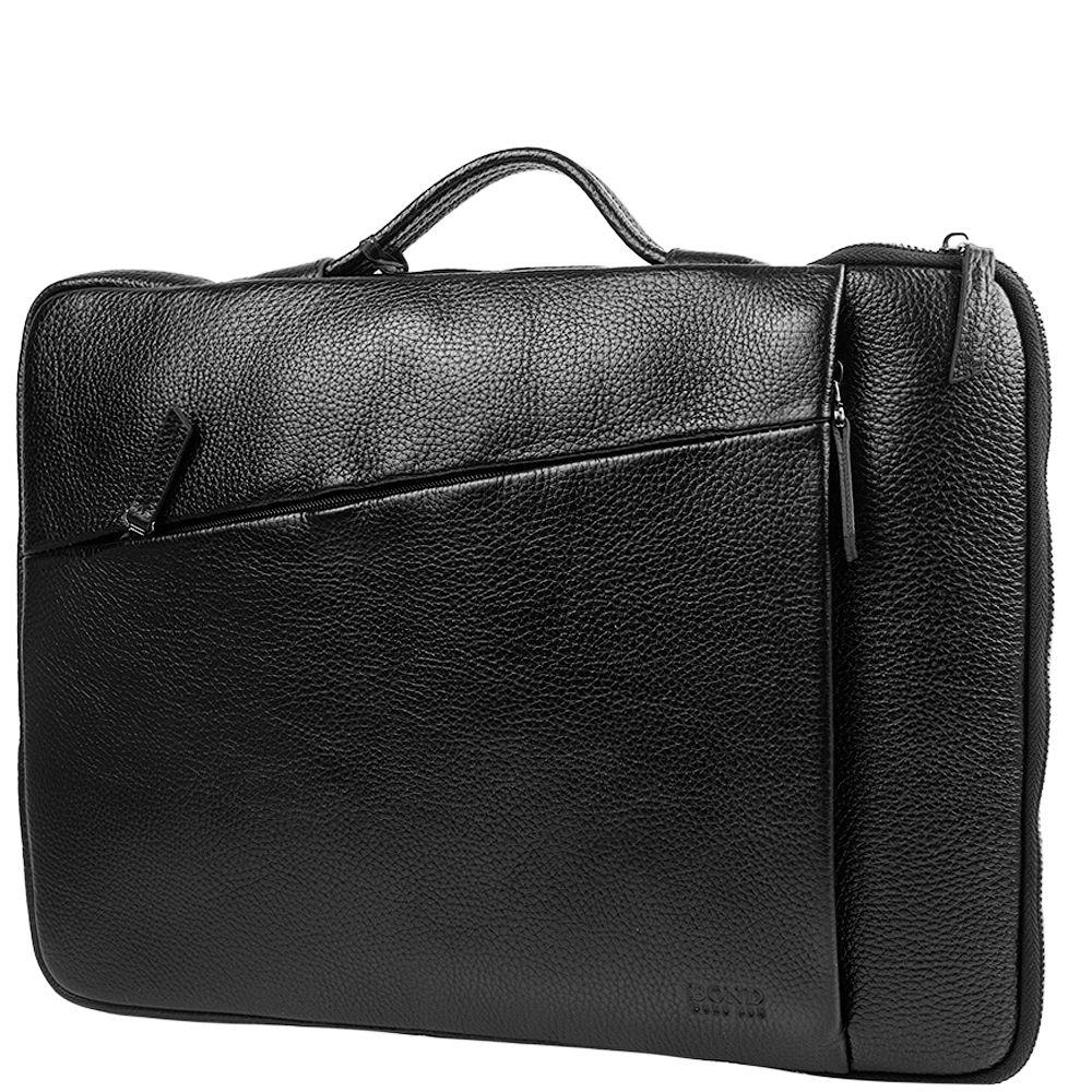 

Мужской кожаный портфель (SHI1419-281) Bond 39х29х3 см Черный 000148826