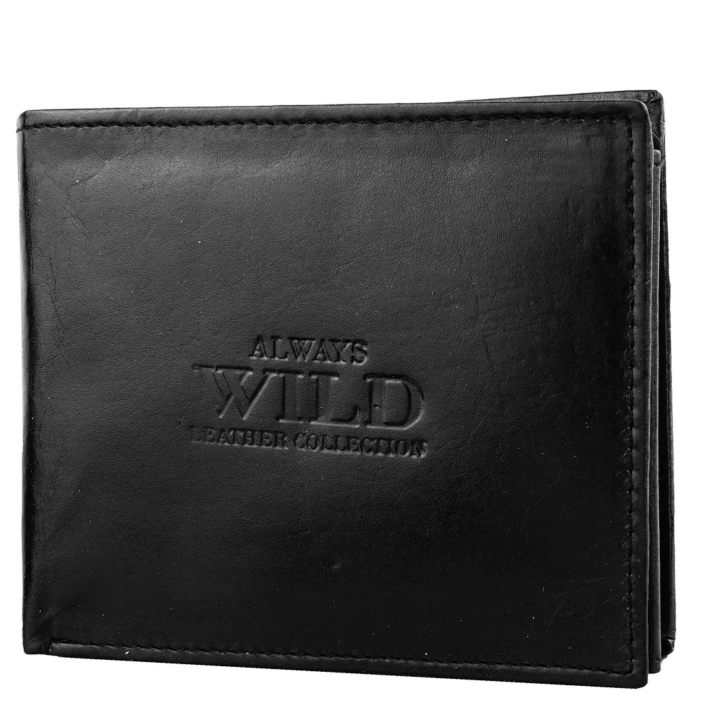 

Мужской кожаный кошелек (DNKN992-SCR3131-bl) Always Wild 12,5х10х2,2 см Черный 000148770