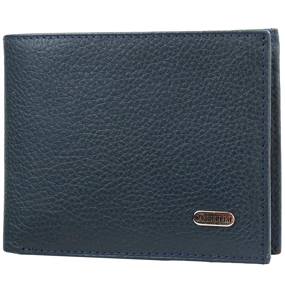 

Мужской кожаный кошелек (SHI1105-241) Canpellini 12х9,5х3 см Синий 000148747