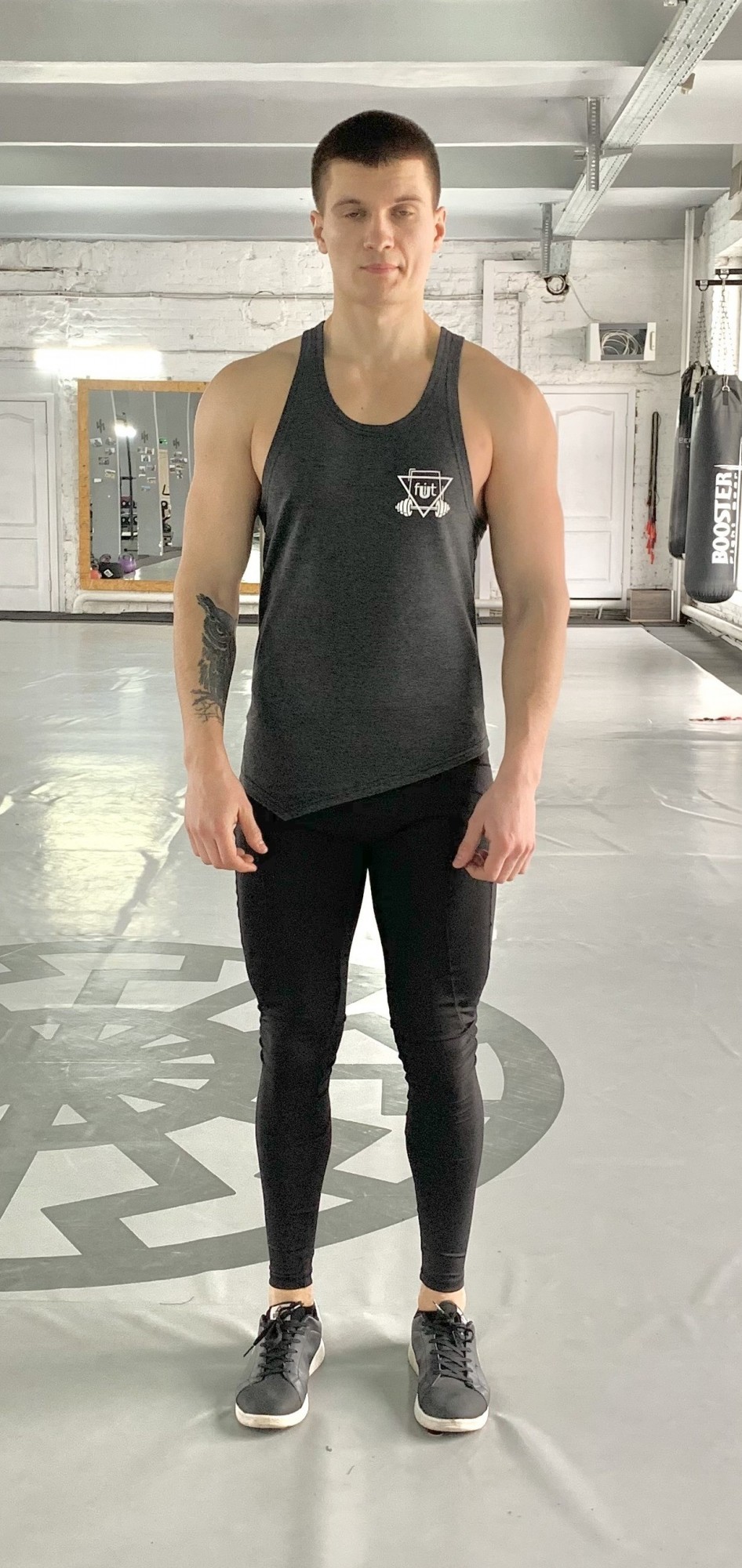 

Мужская спортивная майка Progress gray FitU XL Серый 000151711
