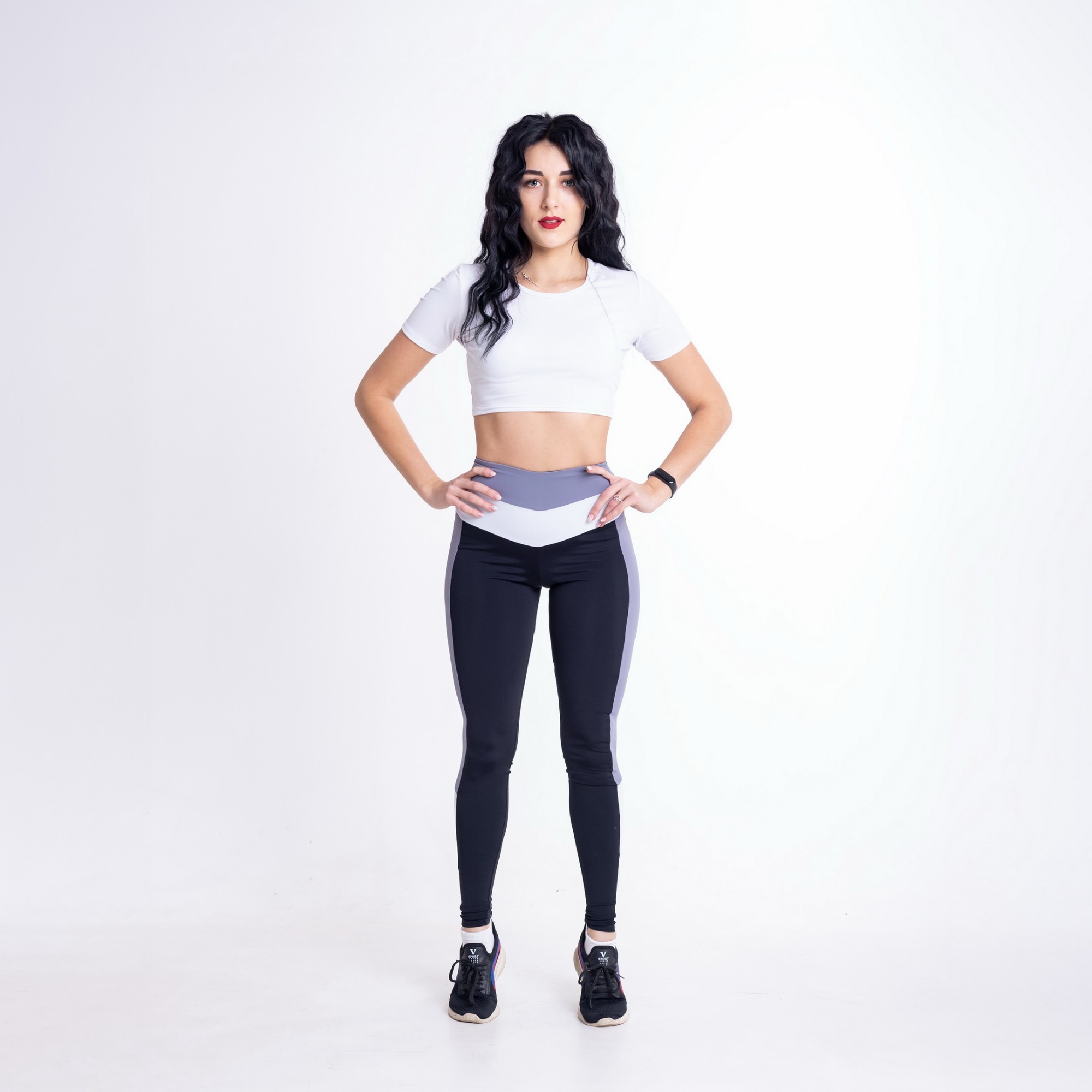 

Женские спортивные леггинсы FitU XS Черный 000150445
