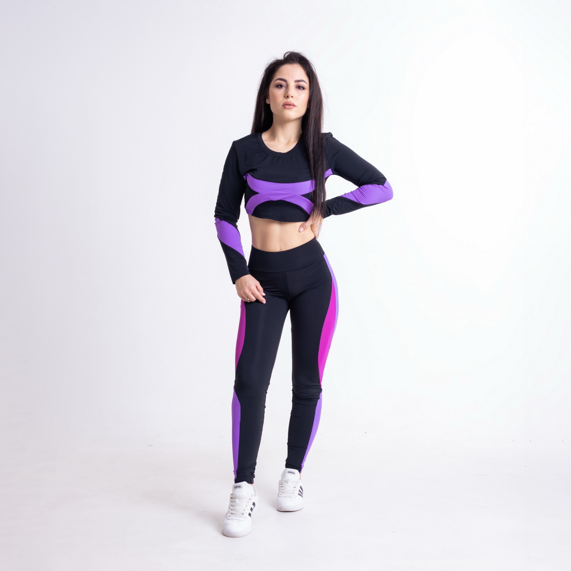 

Женские спортивные леггинсы трио FitU XS Разноцветный 000150409