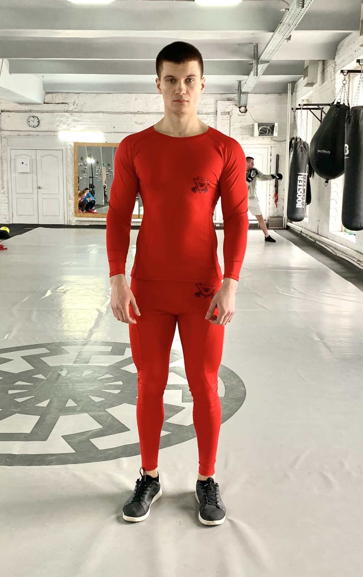 

Мужские компрессионные тайтсы Wave inferno FitU M Красный 000151657