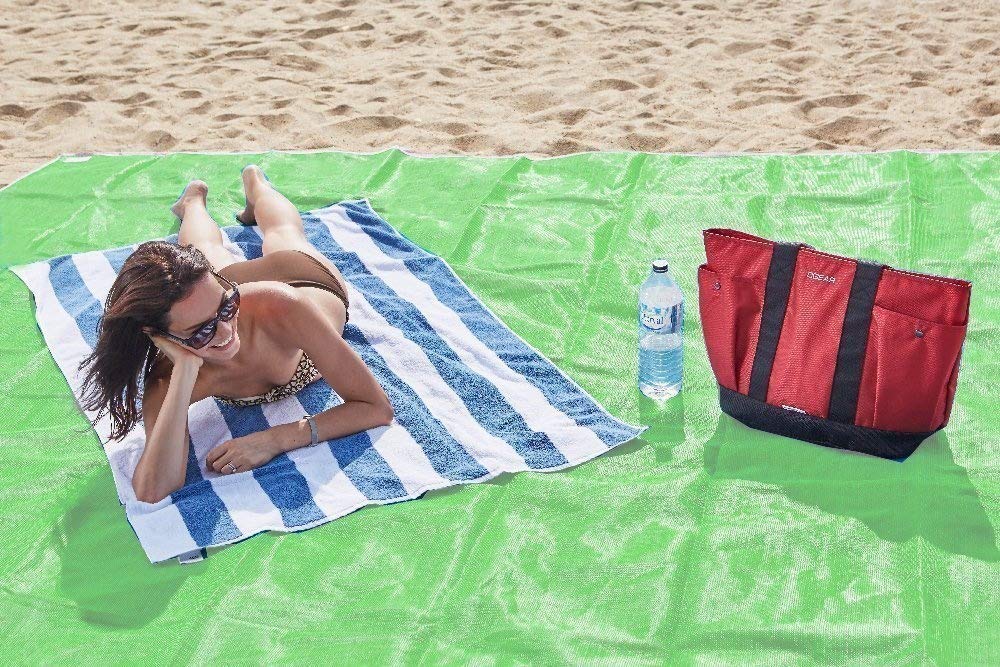 

Пляжный коврик антипесок туристический Kraken Sand 200 х 150 см водоотталкивающий Пляжная подстилка антигрязь Sand Free Mat Green (LG0750)