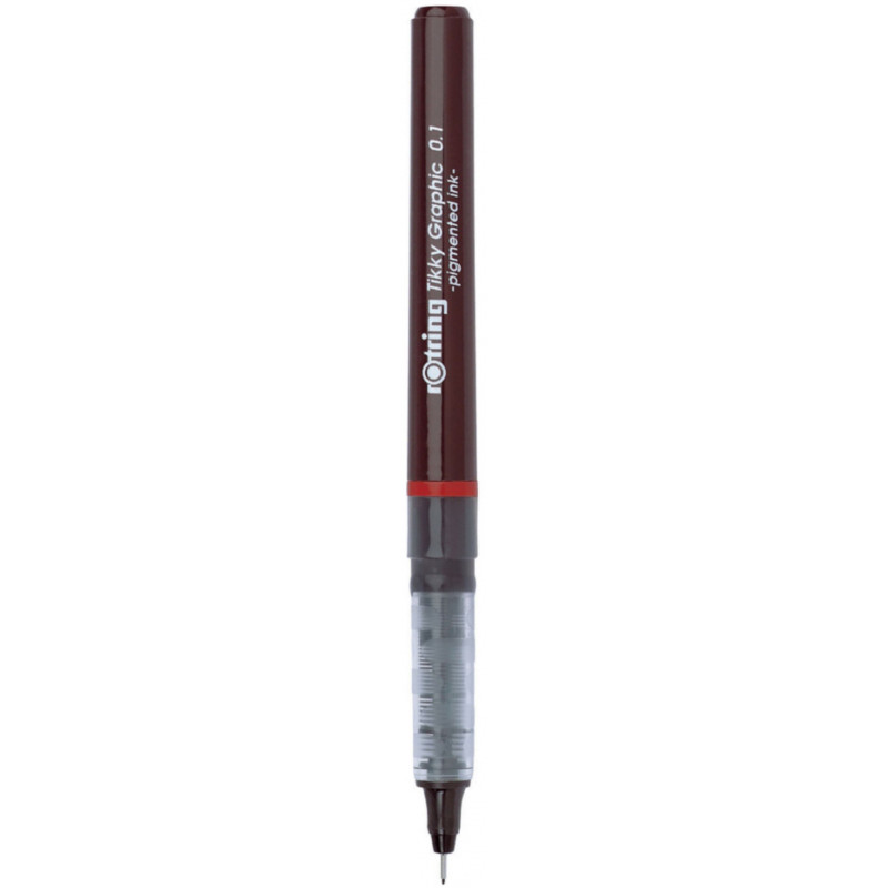 

Ручка роллер Rotring Drawing Tikky Graphic 0.1 мм Burgundy FiberPen Black (R1904750)
