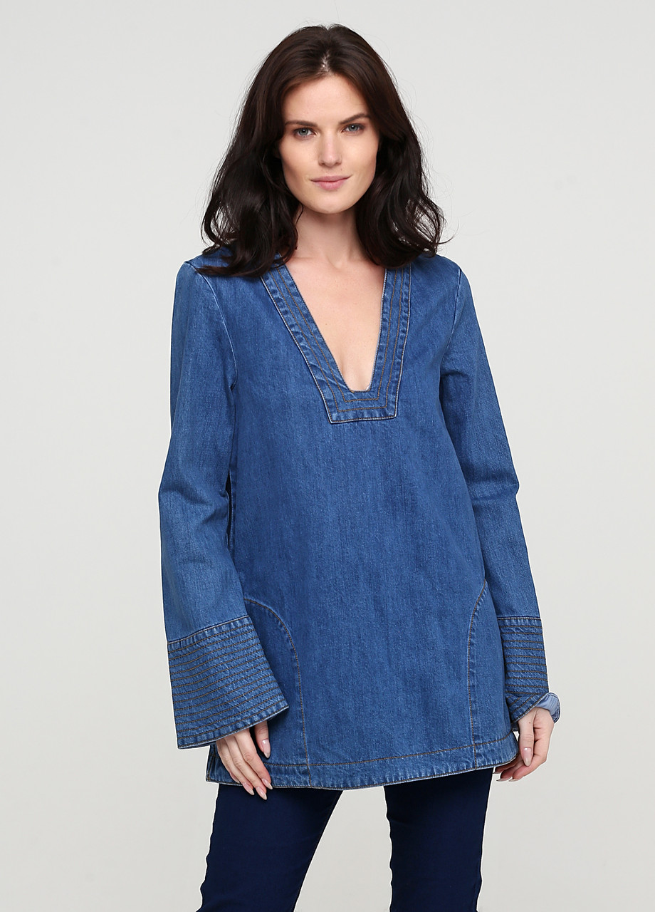 

Туника Free People женская синяя, Туника Free People женская синяя XS