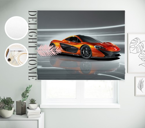 

Римская штора с фотопечатью 00-450 система Light I&H Блекаут Нова 70*170 см