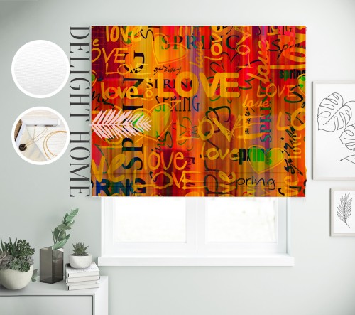 

Римская штора с фотопечатью 00-084 система Light I&H Блекаут Нова 60*170 см