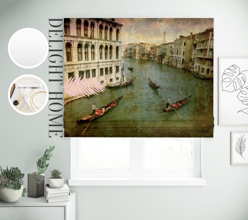

Римская штора с фотопечатью 00-055 система Light I&H Блекаут Нова 250*170 см