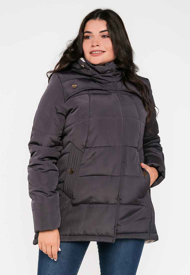 

Зимняя куртка больших размеров Modniy OAZIS 48-50 Графит (90188/1 48-50)