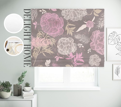 

Римская штора с фотопечатью 02-188 система Light I&H Блекаут Нова 260*170 см