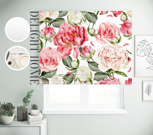 

Римская штора с фотопечатью 02-041 система Light I&H Блекаут Нова 90*170 см