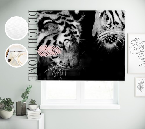 

Римская штора с фотопечатью 04-325 система Light I&H Блекаут Нова 60*170 см