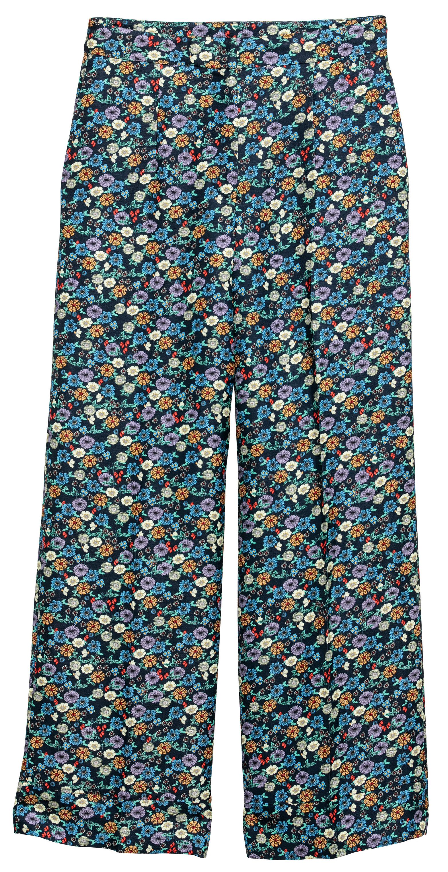 

Брюки H&M 6202217-ACOZ 34 Черные в цветы