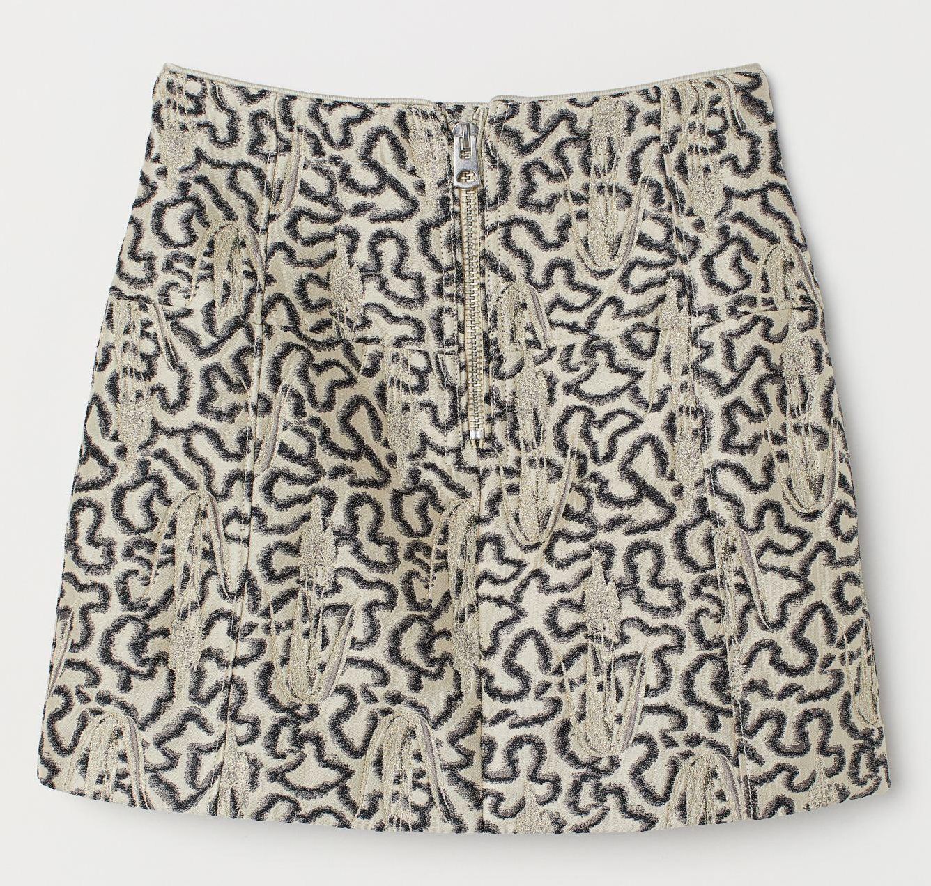 

Юбка H&M 7376339-ACSH 36 Бежевая в узоры