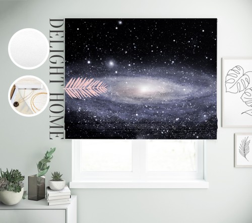 

Римская штора с фотопечатью 07-015 система Light I&H Блекаут Нова 210*170 см