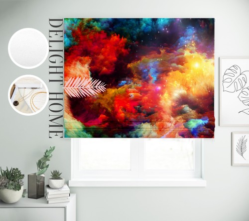 

Римская штора с фотопечатью 07-033 система Light I&H Блекаут Нова 280*170 см