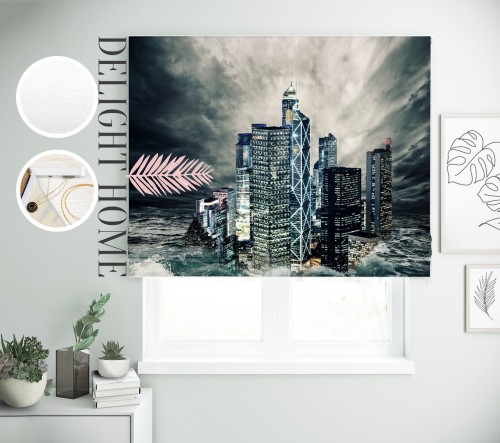 

Римская штора с фотопечатью 08-096 система Light I&H Блекаут Нова 300*170 см