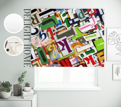 

Римская штора с фотопечатью 08-113 система Light I&H Блекаут Нова 260*170 см