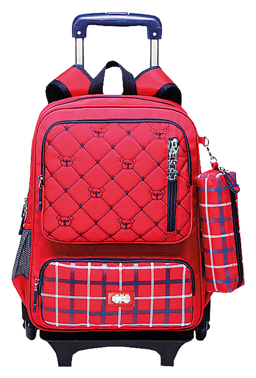 

Рюкзак школьный на колесиках 17 Red