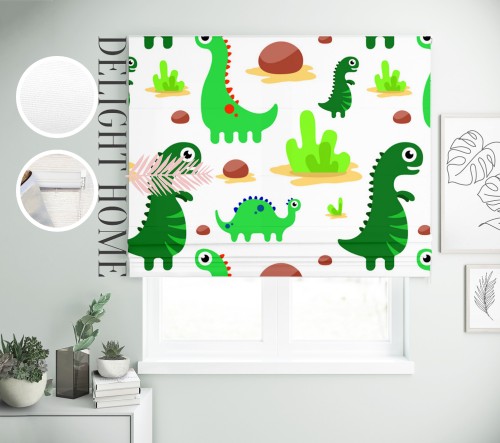 

Римская штора с фотопечатью 09-007 система Prestige I&H Джуси велюр 190*170 см