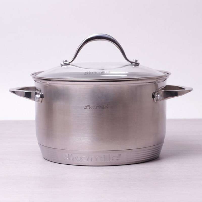 

Кастрюля с нержавейки на 4.5л Kamille (KM-5622S)