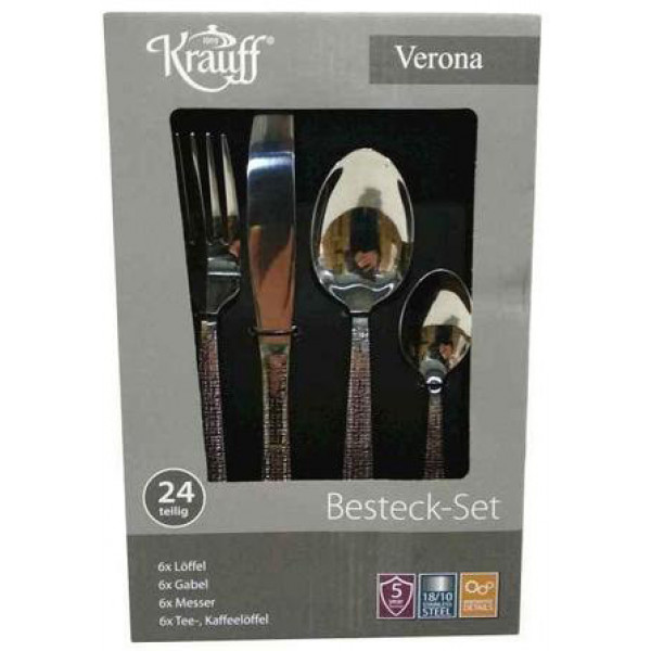 

Набор столовых приборов Krauff Verona 24 предмета (29-178-034)