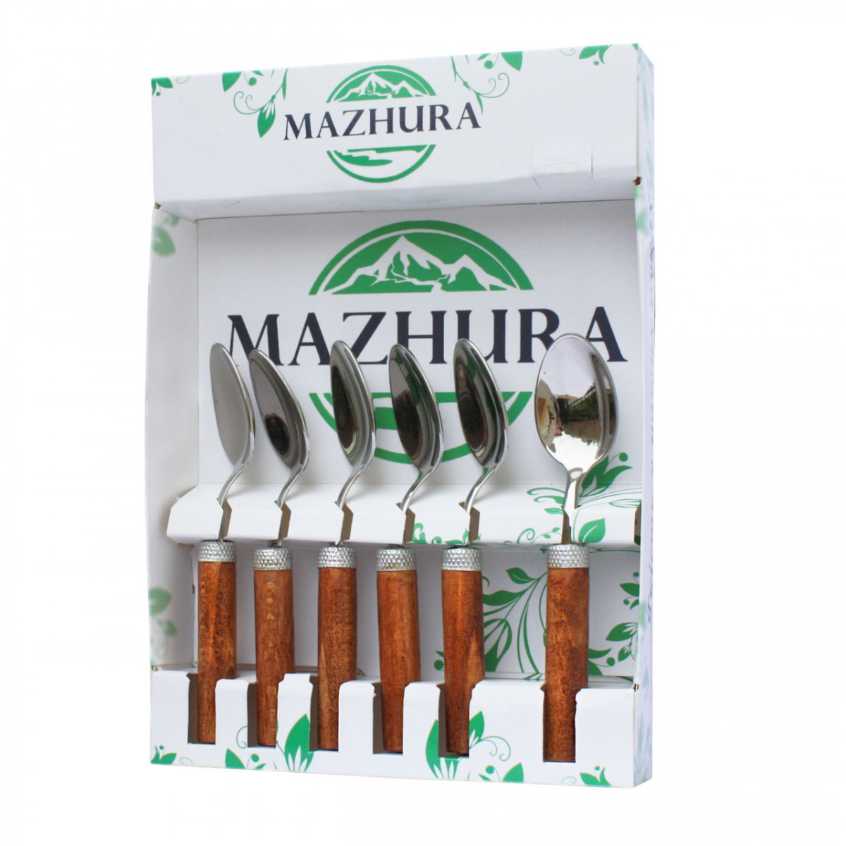 

Набор чайных ложек Mazhura Wood Walnut 6 шт (MZ-505660)