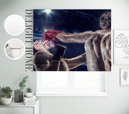 

Римская штора с фотопечатью 10-062 система Prestige I&H Джуси велюр 300*170 см
