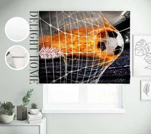 

Римская штора с фотопечатью 10-038 система Prestige I&H Джуси велюр 110*170 см