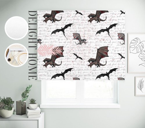 

Римская штора с фотопечатью 15-006 система Light I&H Блекаут Нова 100*170 см