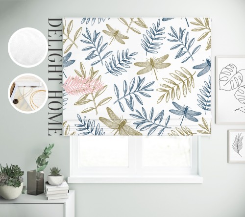 

Римская штора с фотопечатью 15-112 система Light I&H Блекаут Нова 140*170 см