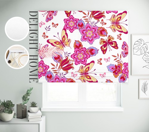 

Римская штора с фотопечатью 15-158 система Light I&H Блекаут Нова 90*170 см