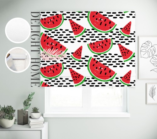 

Римская штора с фотопечатью 15-070 система Prestige I&H Джуси велюр 250*170 см