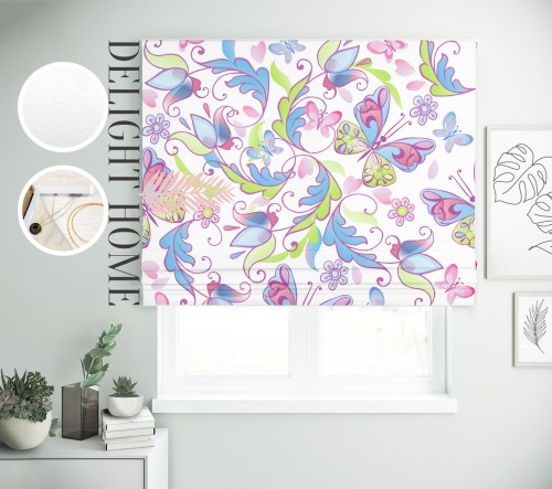 

Римская штора с фотопечатью 15-153 система Light I&H Блекаут Нова 50*170 см