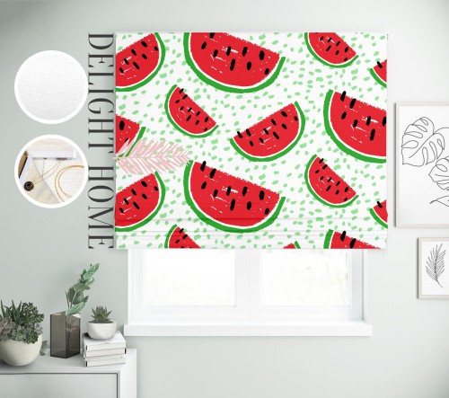 

Римская штора с фотопечатью 15-069 система Light I&H Блекаут Нова 50*170 см