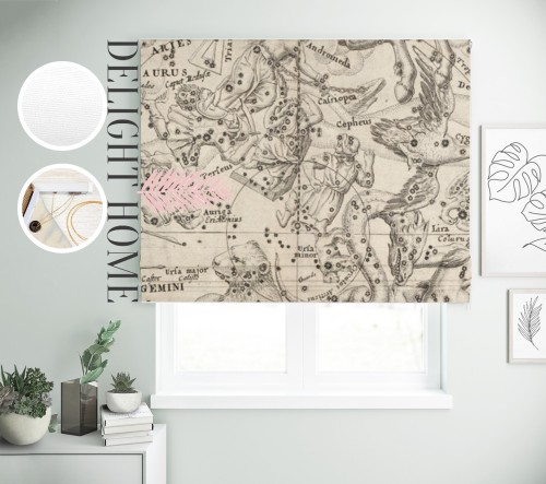 

Римская штора с фотопечатью 16-049 система Light I&H Блекаут Нова 280*170 см