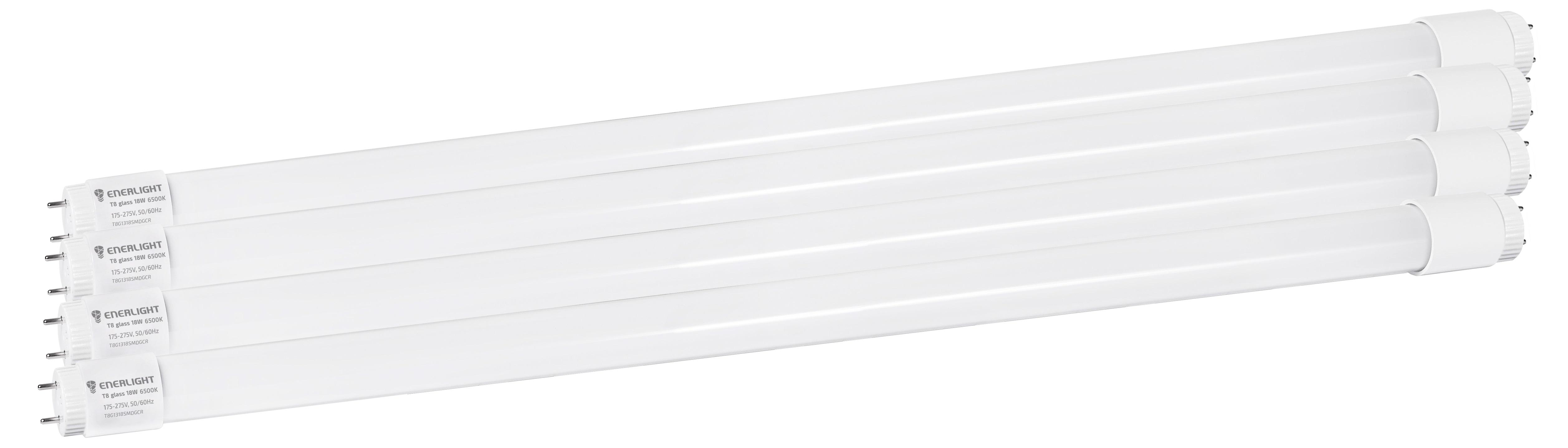 

Светодиодная лампа Enerlight T8 Glass 18Вт 6500K G13 (T8G1318SMDGCR) 4 шт
