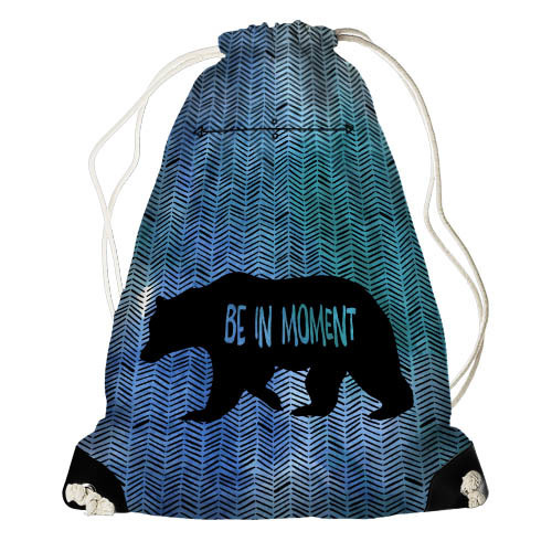 

Рюкзак-мешок Presentville Медведь Be in moment 33x45 см