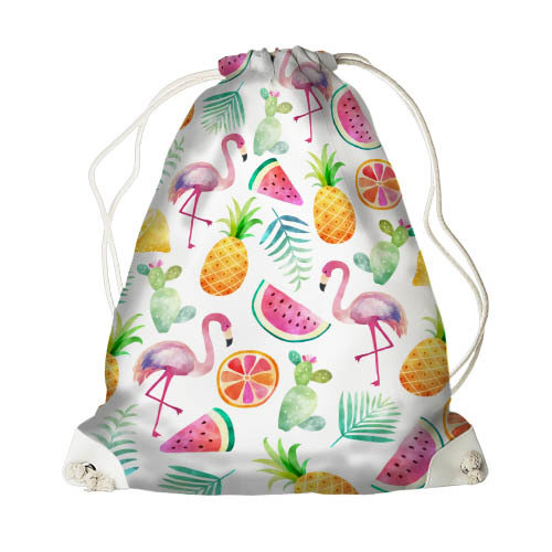 

Рюкзак-мешок MINI Presentville Фламинго и фрукты 26x36 см