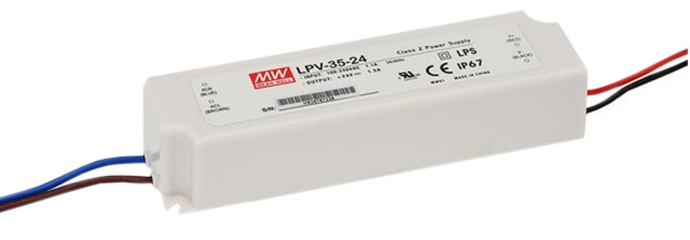 

Блок питания MeanWell 35Вт 24V (LPV-35-24) герметичный