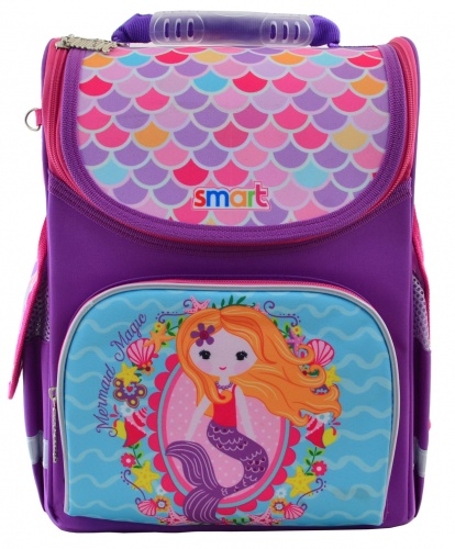 

Рюкзак школьный, каркасный Mermaid (12 л), Smart