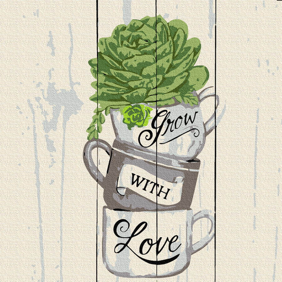 

Картина по номерам Rosa Start Grow with Love 25х25 см (4823098523611)