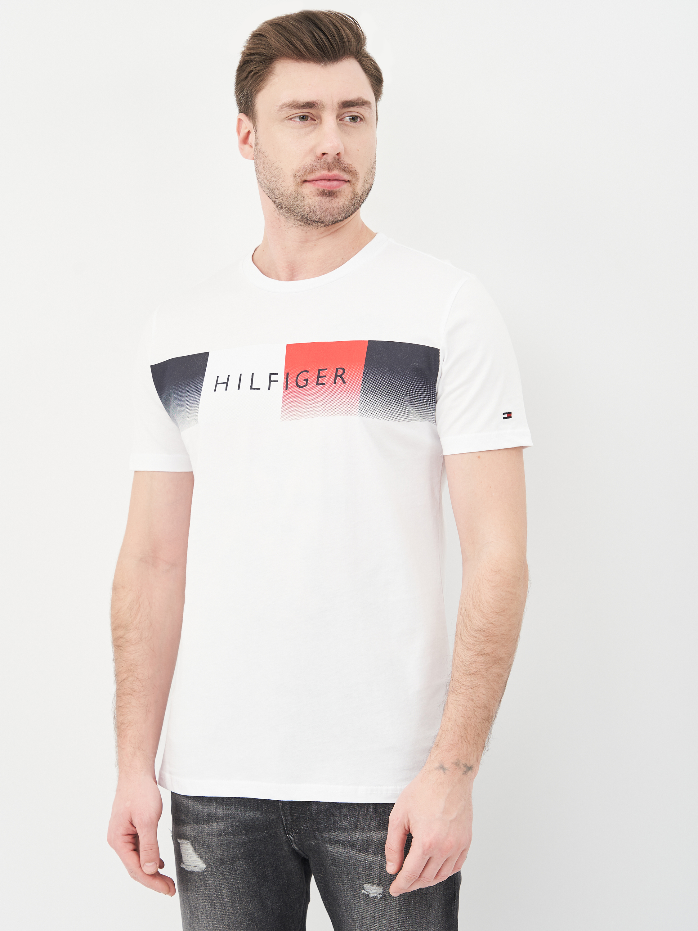 

Футболка Tommy Hilfiger 10493.2  (48) Белая, Футболка Tommy Hilfiger 10493.2 L (48) Белая