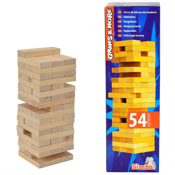 

Настольная игра деревянная башня Дженьга Simba 28634-BR-20
