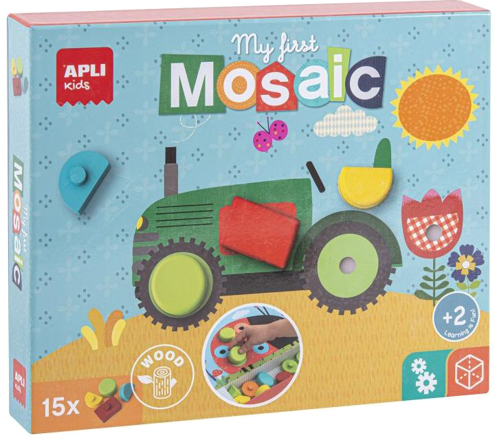 

Настольная игра ApliKids Моя первая деревянная мозаика (8410782176527)