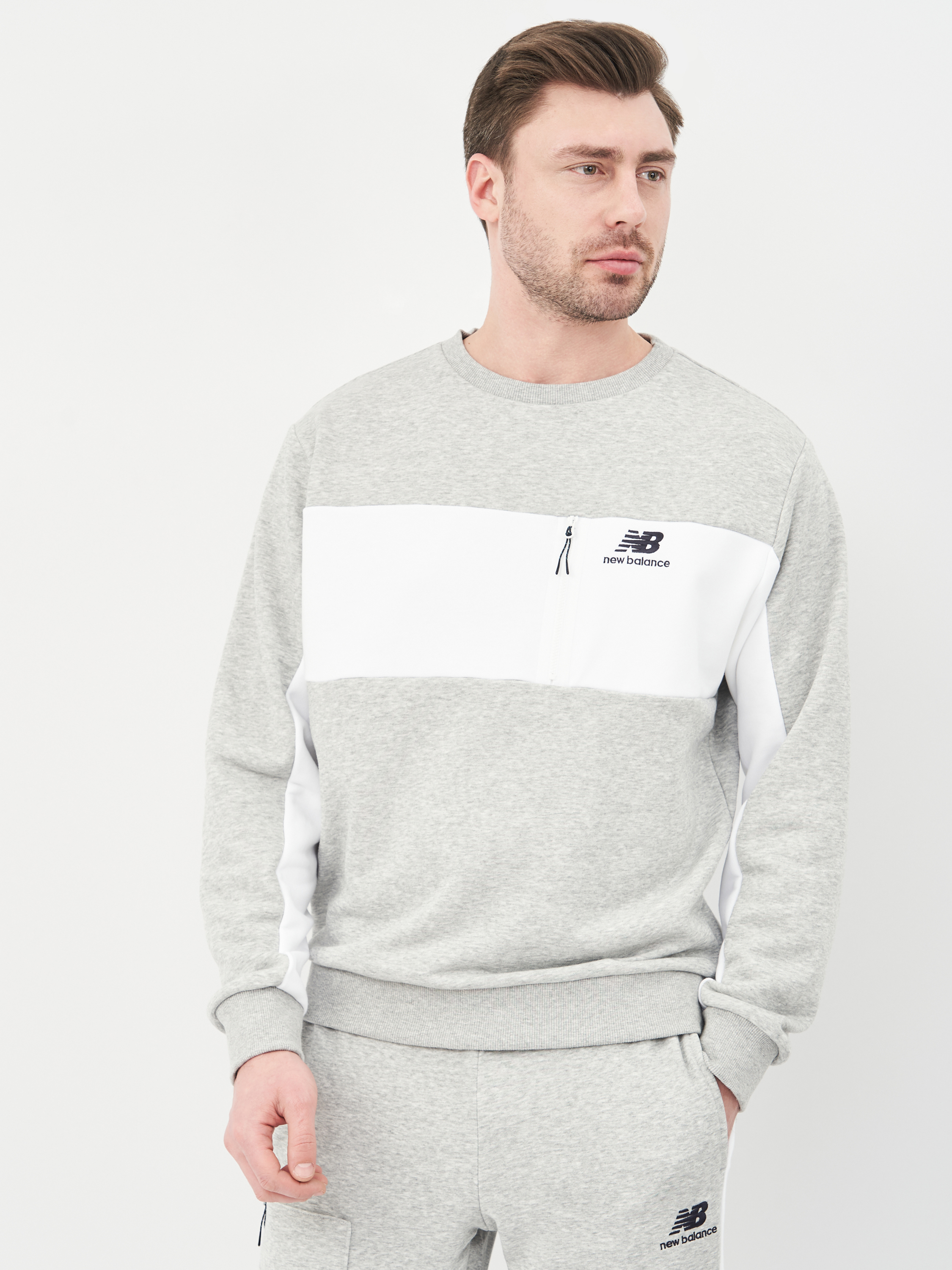 

Свитшот New Balance Athletics Fleece MT11501AG XXL Серый