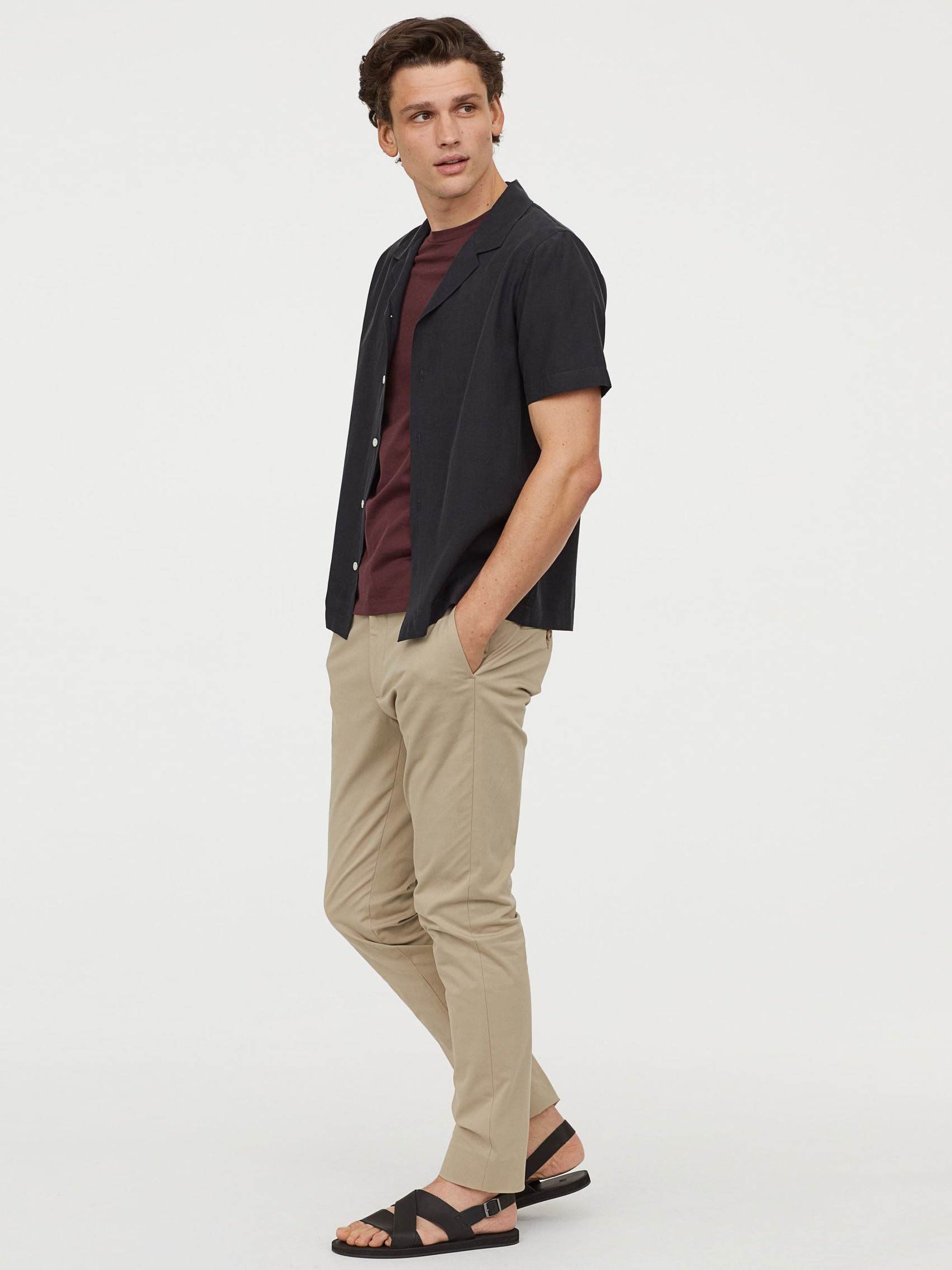 

Рубашка H&M 0609813-9 M Черная